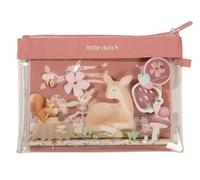 Little Dutch Schreibset (Etui, Notizbuch, Sticker, Lineal, Radiergummi, Bleistift, Anspitzer und Schablone) Kinder Mädchen REH rosa - Fairy Garden