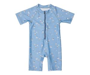 Little Dutch Schwimmanzug Badeanzug Kurzarm Baby Junge dunkelblau (Gr. 62/68) - Sailors Bay
