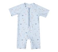 Little Dutch Schwimmanzug Badeanzug Kurzarm Kind Junge hellblau (Gr. 98/104) - Sailors Bay