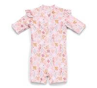 Little Dutch Schwimmanzug Badeanzug mit Rüschen Kurzarm Baby Mädchen rosa (Gr. 74/80) - Ocean Dreams