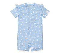 Little Dutch Schwimmanzug Badeanzug mit Rüschen Kurzarm Kleinkind Mädchen blau (Gr. 86/92) - Daisies