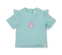 Little Dutch Schwimmshirt Badeshirt mit Rüschen Kurzarm Kind Mädchen Blue türkis (Gr. 98/104)- Ocean Treasures Surf