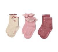 Little Dutch Socken Kindersocken 3er Set für Kinder Mädchen (Gr. 20-22) rosa - Fairy Garden