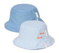 Little Dutch Sonnenhut Kindersonnenhut Fischerhut wendbar - Stripes Ocean Blue (Gr. 3/2-4 Jahre)