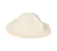 Little Dutch Sonnenhut Sommerhut wendbar Baby Mädchen (Gr. 62/68-74/80) - Sunshine Checks gelb/Sea Green Min