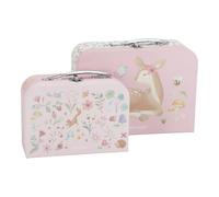 Little Dutch Spielzeugkoffer Pappkoffer 2er Set Kinder REH rosa - Fairy Garden