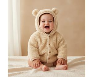 Little Dutch Teddy-Jacke Baby Bunny Sand - 62