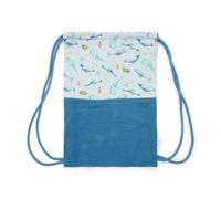 Little Dutch Turnbeutel Kinderturnbeutel mit Netz Kinder Junge blau - Ocean Sea