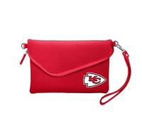 Little Earth Productions Damen Purse NFL Pebble Fold Over Crossbody Geldbörse, Teamfarbe, 6” H x 9" W x 0.75” D