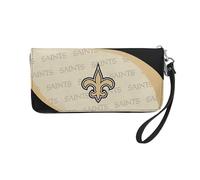 Little Earth Productions Littlearth NFL New Orleans Saints Curve Zip Organizer Wallet
