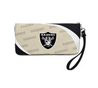 Little Earth Productions Littlearth NFL Oakland Raiders Curve Organizer mit Reißverschluss, Team-Farbe, 20,3 x 10,2 x 2,5 cm