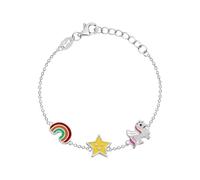 LITTLE FRIENDS FAVS Mädchen-Armband 925er Silber, Emaille
