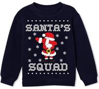 Little Hand Jungen Sweatshirt Weihnachtsdinosaurier Pullover Kinder Warme Weihnachtspullover Weihnachtsmann Oberbekleidung 116