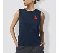 little kiwi Damen Tanktop, „Fuchs“, Navy Blau-Navy L