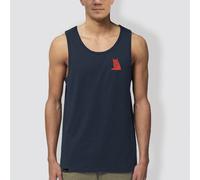 little kiwi Herren Tanktop, „Fuchs“, Navy Blau-Navy S