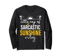 Little Ray of Sarcastic Sunshine Hello Summer Vibes Beach Langarmshirt