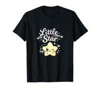 Little Star Kawaii Chibi Wink Star Cursive Schriftzug T-Shirt