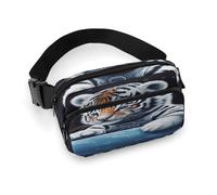 Little Tiger in Space Bauchtasche mit verstellbarem Riemen, modische Hüfttasche für Outdoor-Sport, Wandern