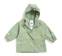 Little Tiger Regenjacke für Kinder|mit Fleece gefüttert | Öko-Tex | winddicht | wasserdicht | Kapuze | Kinder Matschjacke Matschhose für Jungen und Mädchen (110-116 (5-6 Jahre), grün-gelb)