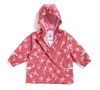 Little Tiger Regenjacke für Kinder | mit Fleece gefüttert | Öko-Tex | winddicht | wasserdicht | Kapuze | Kinder Matschjacke Matschhose für Jungen und Mädchen (86-92 (1-2 Jahre), rot-rosa)