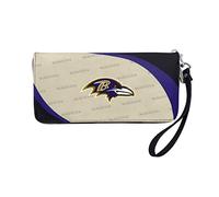 Littlearth NFL Baltimore Ravens Curve Zip Organizer Geldbörse, Team-Farbe, 20,3 x 10,2 x 2,5 cm