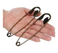 Littledream Set mit 2 Sicherheitsnadeln, 12.7 cm, Edelstahl, große Größe, Messingfarbe für Jumbo-Decke, riesige Sicherheitsnadeln, robuste Nähen, Quilten, Basteln, Windeln, Kleidung, Stoffpolster