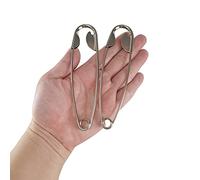 Littledream Sicherheitsnadeln, Edelstahl, groß, für Jumbo-Decken, riesige Sicherheitsnadeln, robust, Nähen, Quilten, Basteln, Windeln, Wäschesack, Kleidung, Stoff, Polsterung, 12,7 cm, 2 Stück