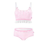 LittleForBig Spitzenbesatz Frauen Nachtwäsche Riemen Nachtwäsche Cami Top Shorts Dessous Loungewear Gingham Lolita Bralette Set Rosa S