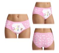 LittleForBig Weiche, seidige Unterwäsche, bequem, waschbar, wiederverwendbar, wasserdicht, Erwachsenen-Slip, Trainingshose - Baby Cuties Pink, Größe L