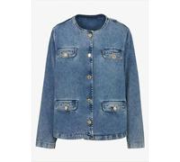 LIU JO - Classic Blue Denim Jacket With Flap Pockets - Größe XS - blau