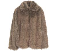LIU JO - Coat made of faux fur - Größe 46 - braun
