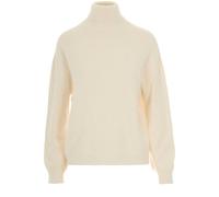 LIU JO - Cream Turtleneck Sweater With Ribbed Detailing - Größe XS - weiß