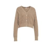 LIU JO - Cropped Beige Cardigan With Decorative Buttons - Größe M - pink