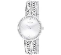Liu Jo Damen Armbanduhr Chains in der Farbe Silber mit Edelstahlarmband, Gehäusedurchmesser: 32 mm, TLJ1830