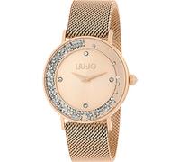 Liu Jo Damen Armbanduhr Dancing Slim in der Farbe Roségold mit Edelstahlarmband, Gehäusedurchmesser: 36 mm, TLJ1348