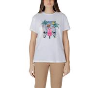 Liu Jo Damen Sommer T-Shirt Weiß mit Print - Größe: S
