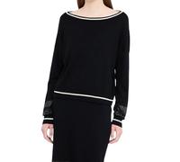 Liu Jo Damen-T-Shirt (IT, Text, M, Regular, Regular, Schwarz/Milchweiß E26LJ25 TF5210 MS49I 03N66)