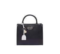 Liu Jo White Tote Bag mit Logo-Applikation Modell 'Ridhi' in Black, Größe 1