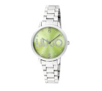 Liu Jo - Elegante Damenuhr mit Quarzuhrwerk aus Stahl - Modell Couple Essence TLJ2515 - Uhr mit Kristallen im Zifferblatt und Armband aus Stahl, silber / schwarz, Modern