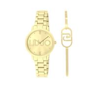 Liu Jo - Elegante Damenuhr mit Quarzuhrwerk aus Stahl - Modell Couple Essence TLJ2518 - Uhr mit Kristallen im Zifferblatt und Armband aus Stahl, gold, Modern
