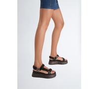 Liu Jo FRIDA 20 Plateausandale mit Flechtmotiv (Farbe: schwarz / Größe: 38)