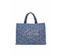 LIU JO Tote Bag L Denim Blue Animalier