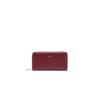 Liu Jo große Zip-Around Geldbörse mit Struktur und Metalllogo, red wine - Farb-Varianten: Bordeaux