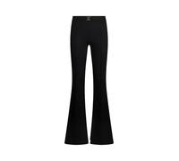 LIU JO - High-Waisted Flared Trousers With Monogram Belt - Größe 40 - schwarz
