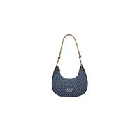 Liu Jo Hobo Evrim-Tasche, Dress Blue, 80 % Baumwolle, 20 % Polyester, 24 x 18 x 7 cm, mit Reißverschluss und Innentasche, verstellbarer Griff