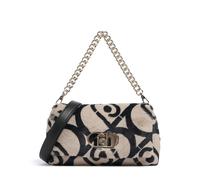 Liu Jo Icon M Schultertasche beige/schwarz, Kunstfell, Damen