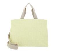 LIU JO Jacquard Plain Tote L Pale Yellow