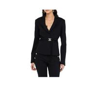 Liu Jo White Blazer mit Taillengürtel in Black, Größe 34