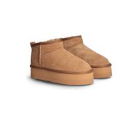 Liu Jo Leder-Ankle-Boots in Hellbraun - Größe 39 | Damen Stiefel