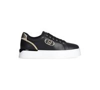 Liu Jo Pretty 06 Damen Leder Sneaker, Schwarz , 38 EU